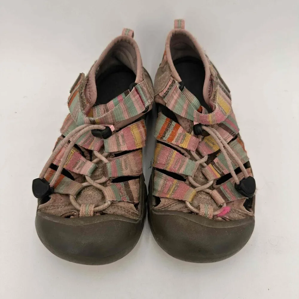 KEEN Pink Striped Newport H2 Girls Sandals Size US 2
